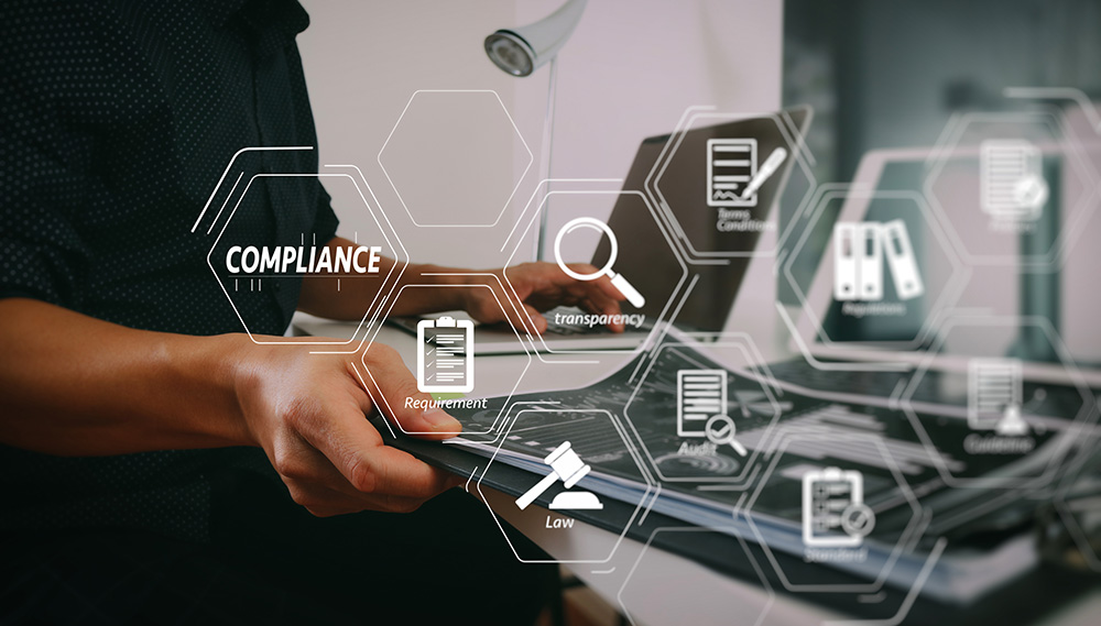 illustration of compliance, rules, laws